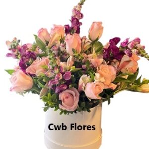 Box decorado com flores