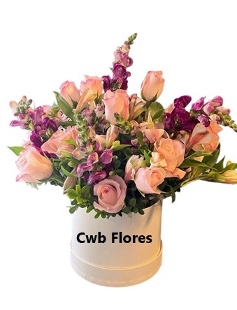 Box decorado com flores
