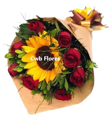 Buquê de Flores com Girassol