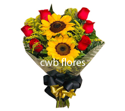 Rosas e Girasol