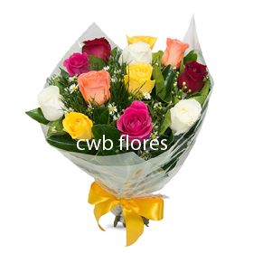 Rosas coloridas