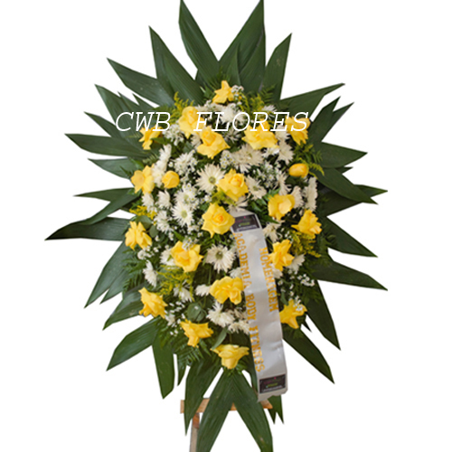Coroa de flores delicada
