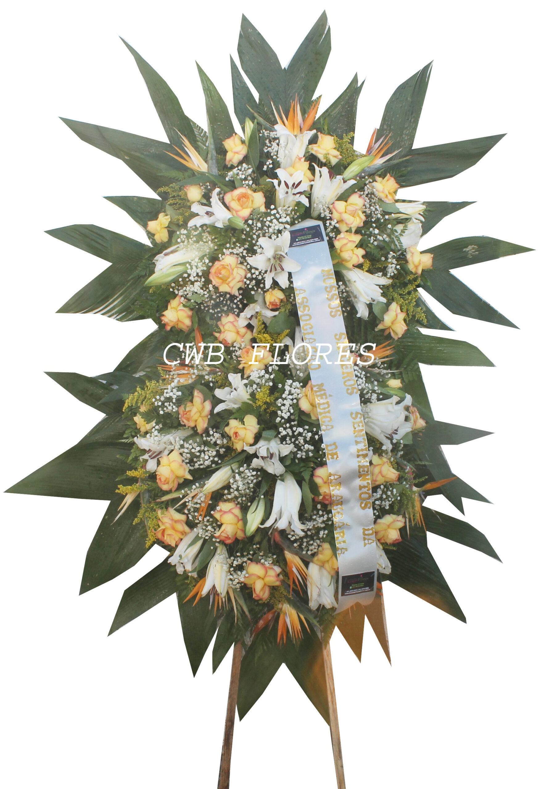Coroa de flores de luxo