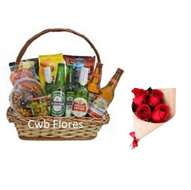 Cestas e flores
