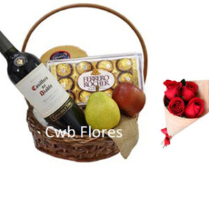 Cestas para presente com flores