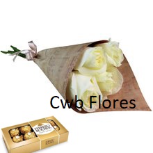 Flores e chocolates