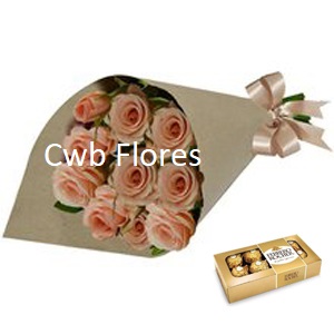 Flores delicadas e Chocolates