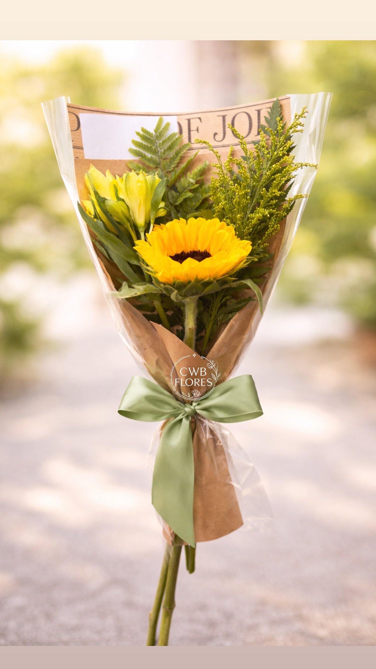 Delicado Buquê de girassol