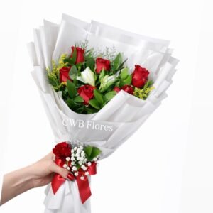 Arranjo de rosas vermelhas