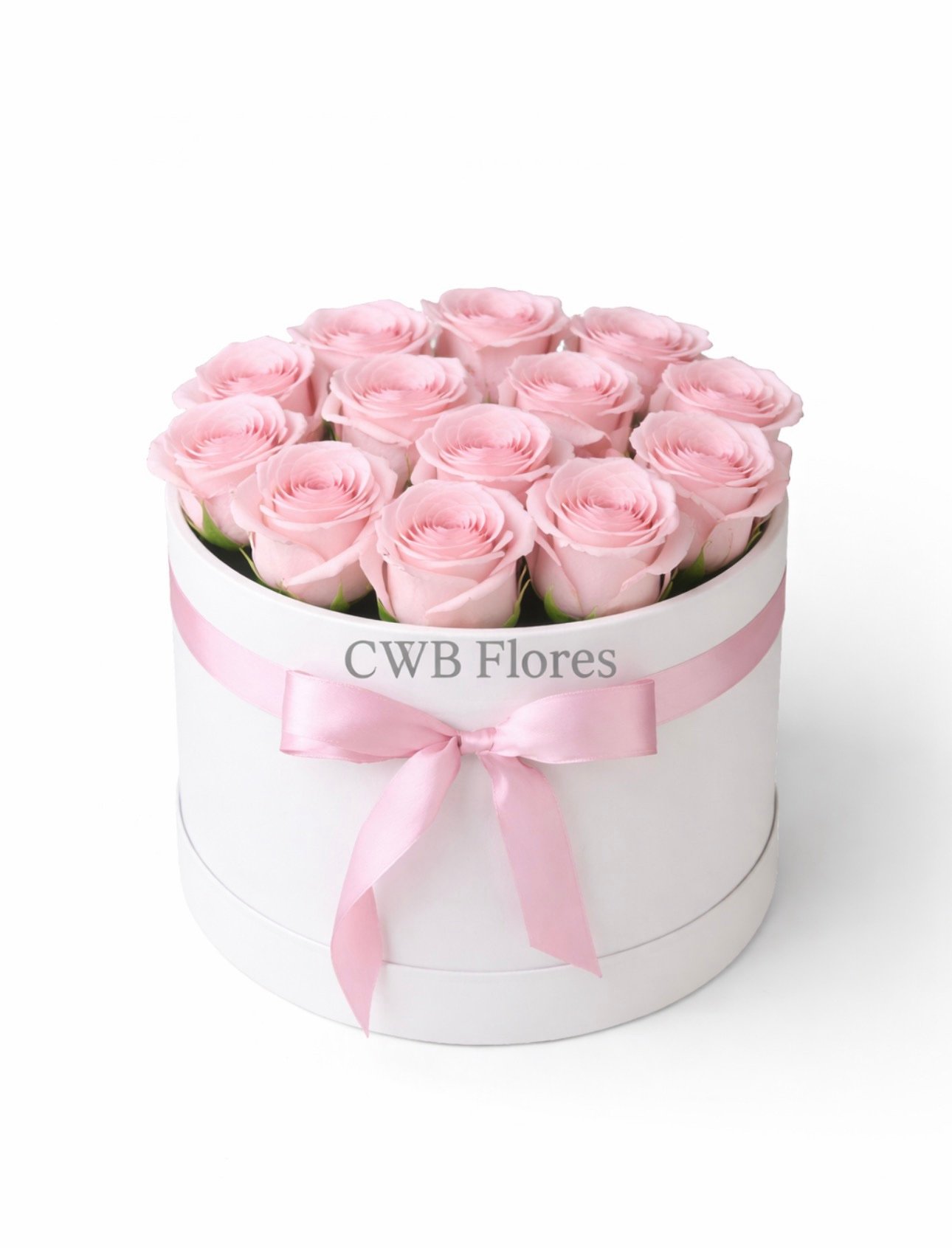 Box de Rosas Cor-de-Rosa Elegance