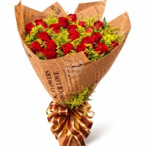 Buquê de rosas vermelhas