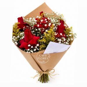 Buquê de rosas vermelhas